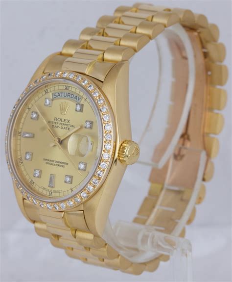 silver diamond rolex watches for sale presidential|rolex presidential diamond bezel price.